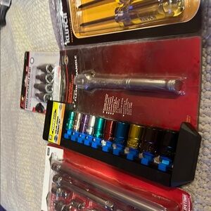 Silver and Blue Socket Set with Professional Finish